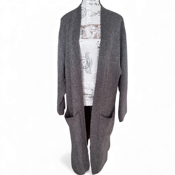 UNIQLO Long Knit Open-Front Cozy Cardigan (L) - Picture 1 of 6